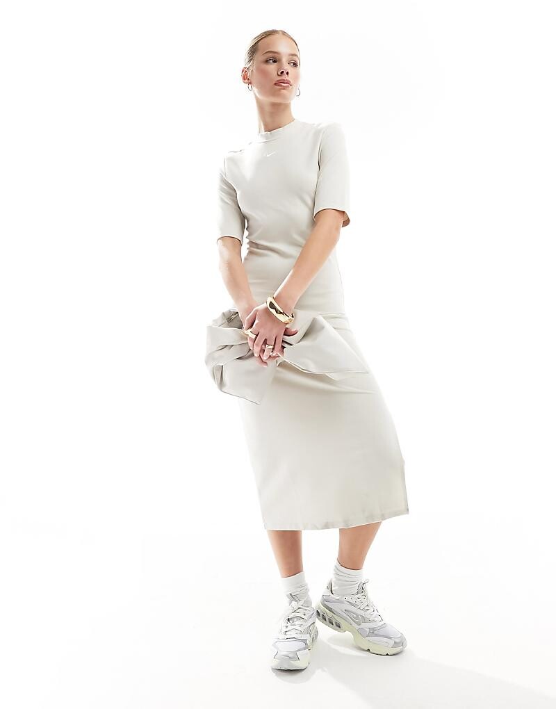 

Платье миди Nike Essentials цвета деревянного дерева
