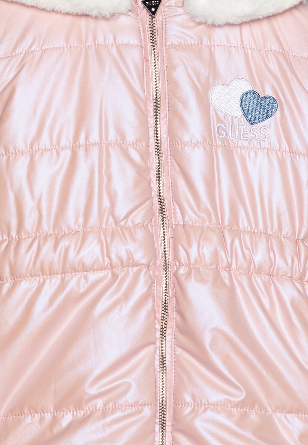 

Зимнее пальто BABY HOODED PADDED ZIP Guess, розовый