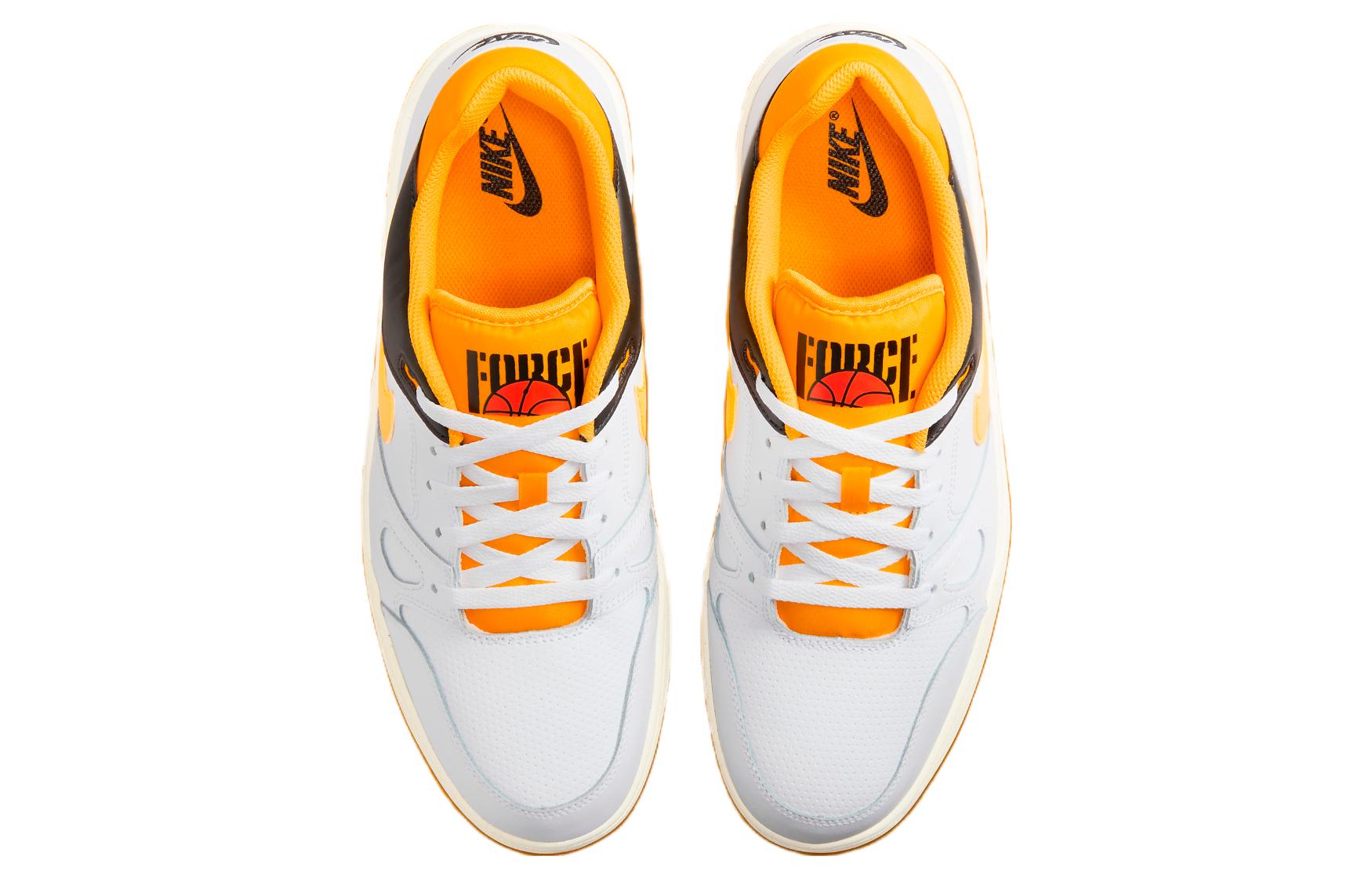 Футболка Full Force Low White University Gold Nike, бело-желтая — фото 4