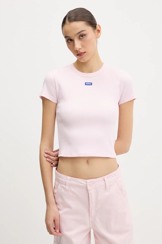 

Футболка HUGO Blue baby tee_b, розовый
