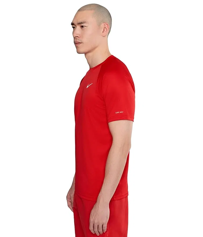 Футболка для плавания Nike Swim Essential Short Sleeve Hydroguard, University Red — фото 3