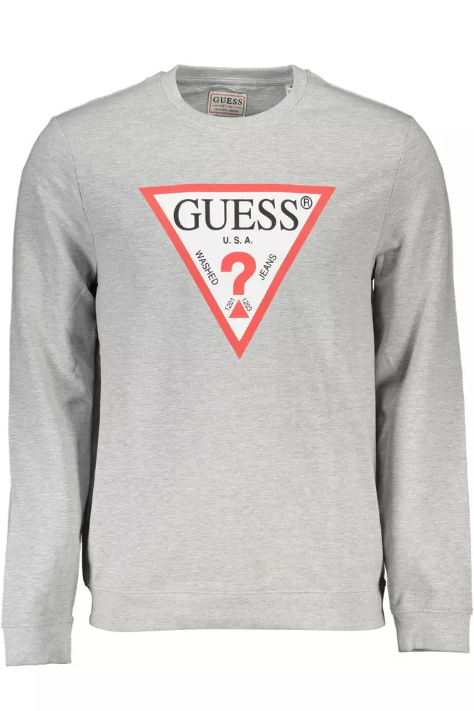 

Серый хлопковый мужской свитер Guess Shoes