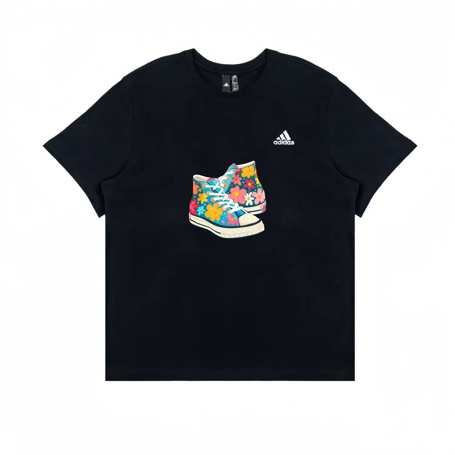 

Футболка унисекс черная Adidas, черный
