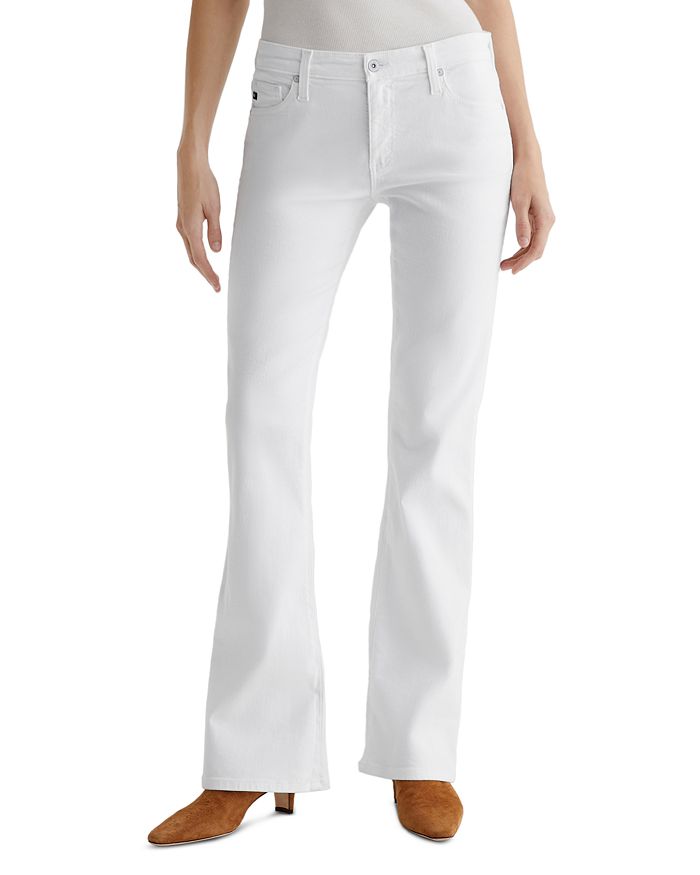 

Ангел Джинсы с низкой посадкой и расклешенными штанинами в цвете Gallery White AG, белый