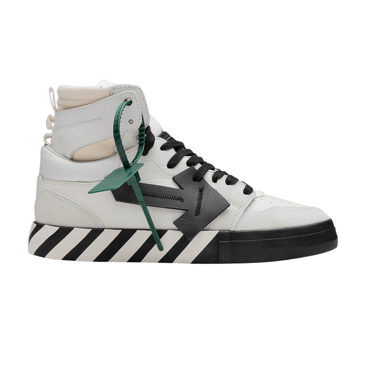 

Кроссовки Off-White High Top Vulcanized 'White Black', белый