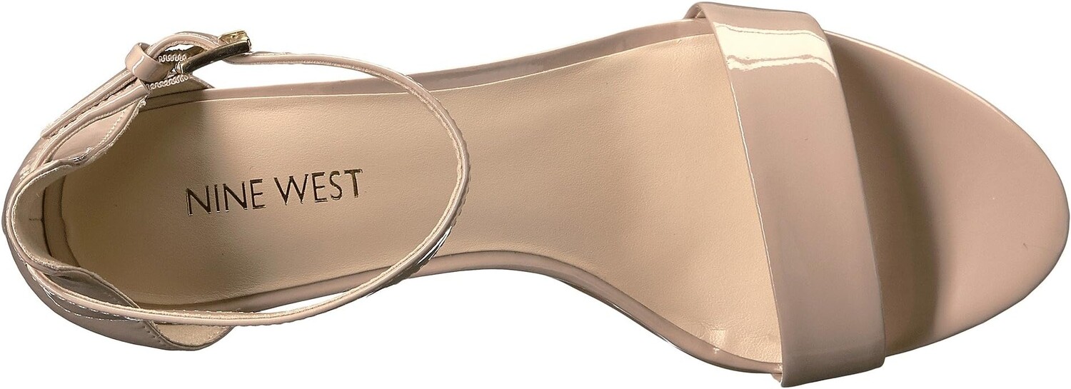 Босоножки Pruce Block Heel Sandal Nine West, цвет Natural Sleek Patent PU — фото 2