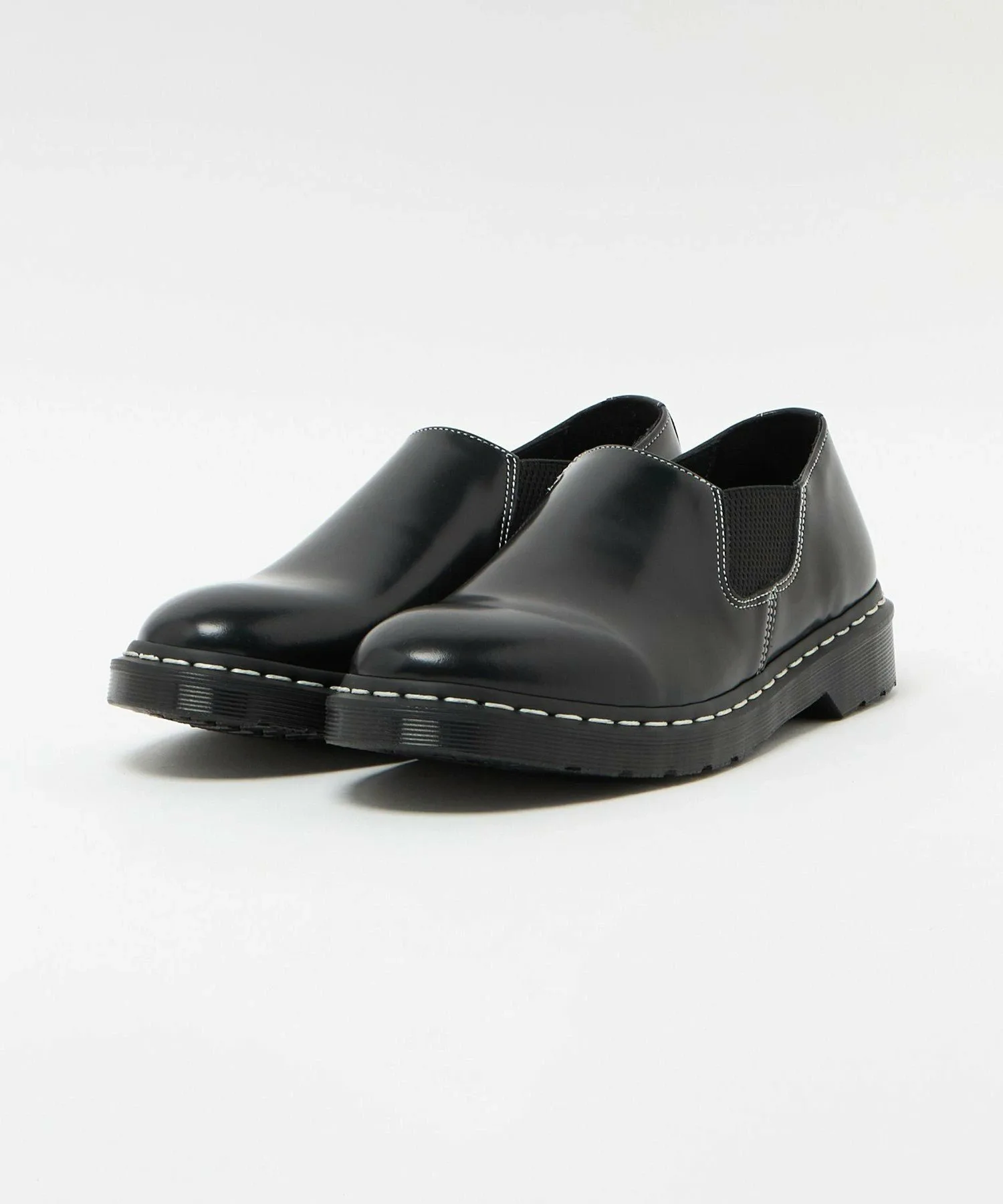 Ботинки Dr. Martens LOUIS White Stitch Slip-Ons Beauty&Youth United Arrows, Black — фото 3