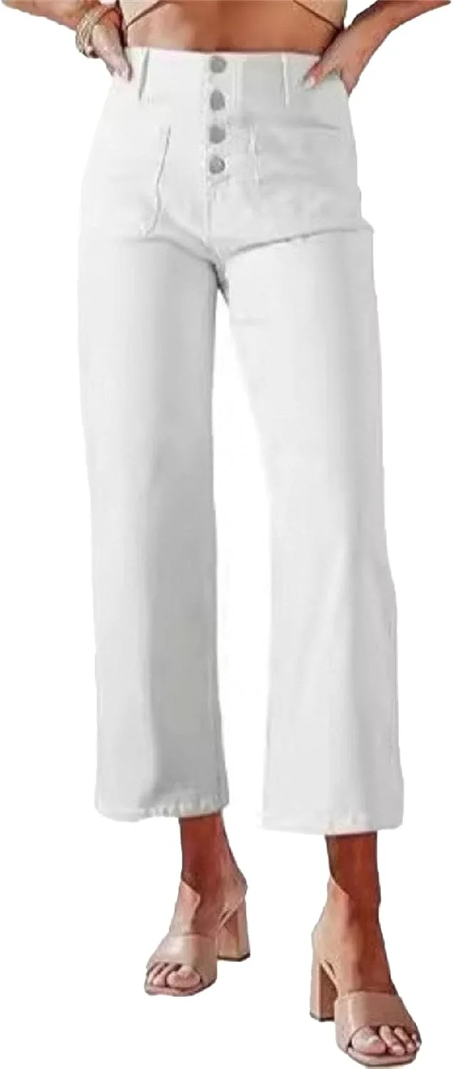 

Брюки-джинсы для женщин High Waisted Straight Leg с заплаткой RegaliaKun