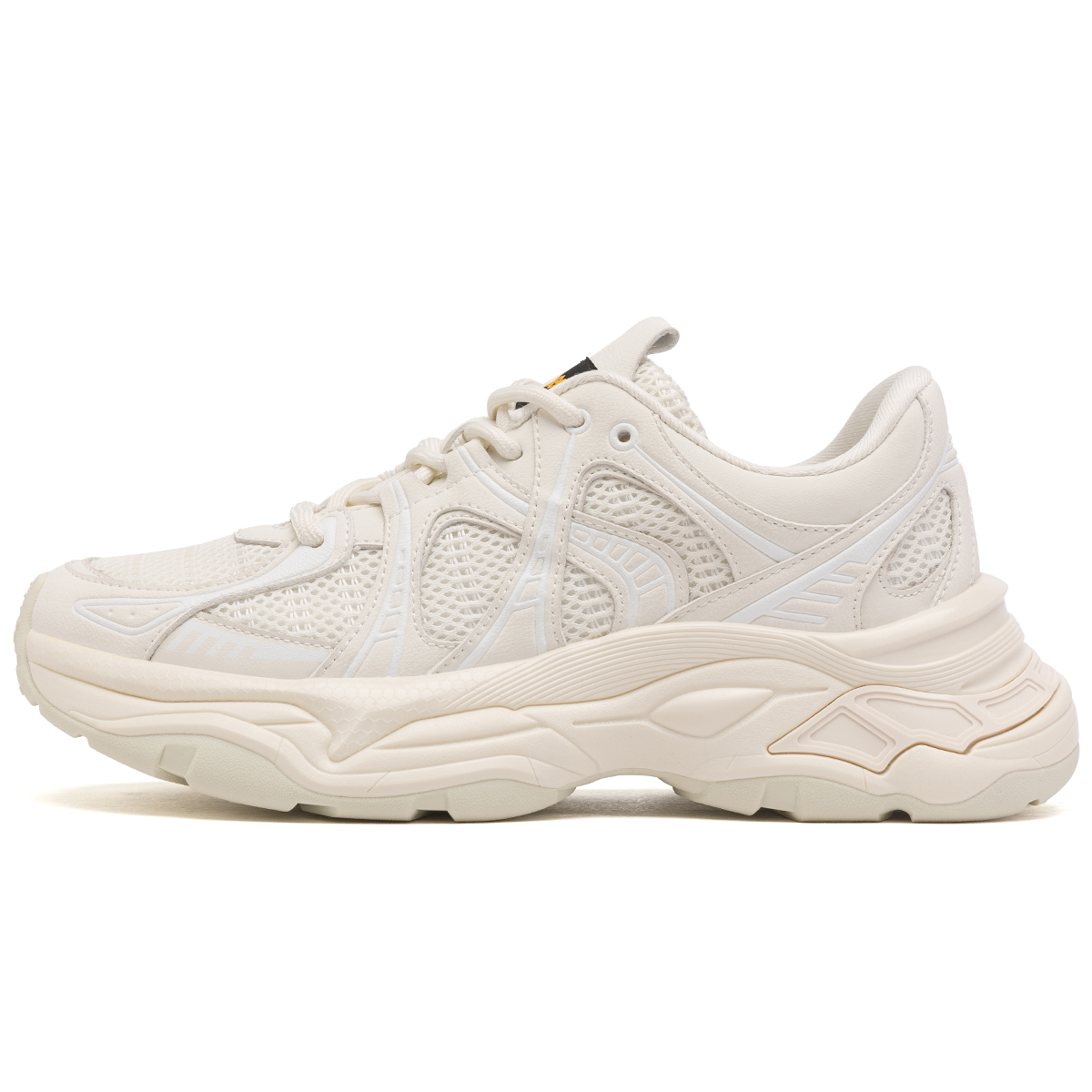 

Lee Дышащие легкие низкие массивные кроссовки для увеличения роста мужские бежевые, цвет Beige