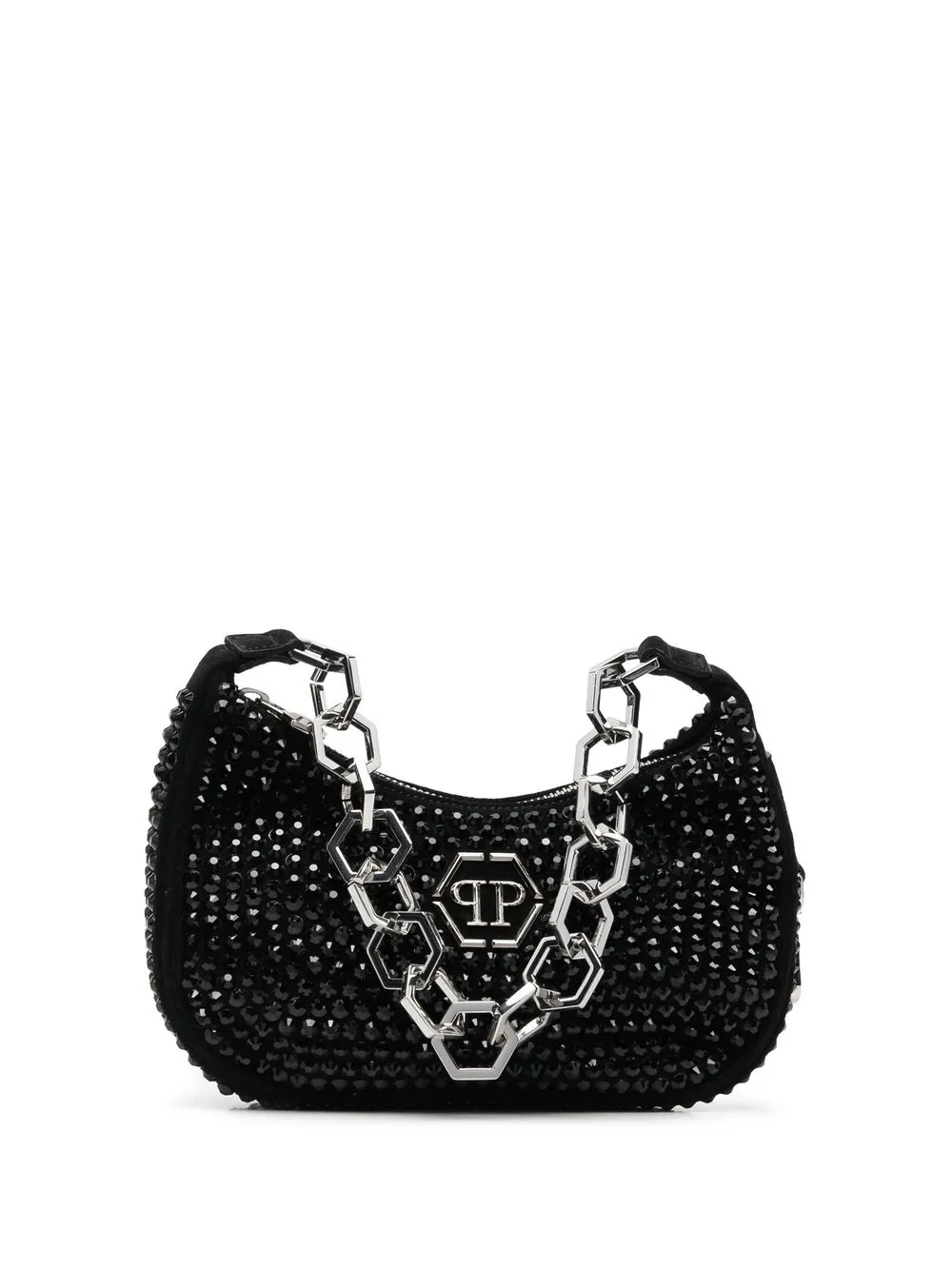 

Сумка-тоут с кристаллами Philipp Plein, черный