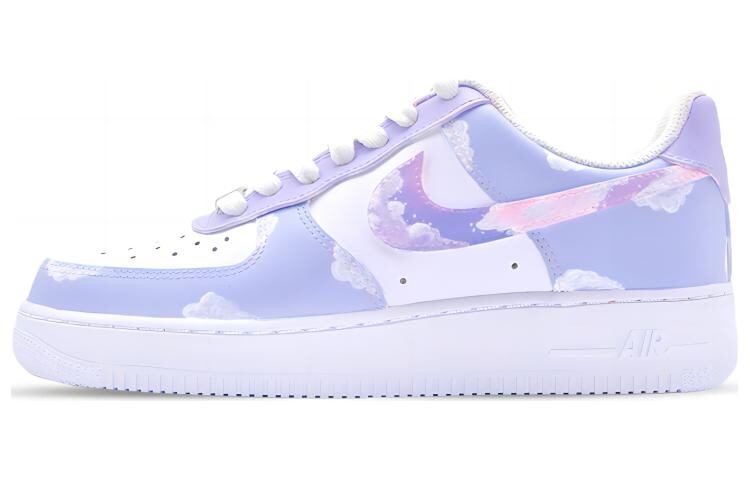 

Кроссовки Nike Air Force 1 Skateboard Shoes Women's Low-Top White Purple