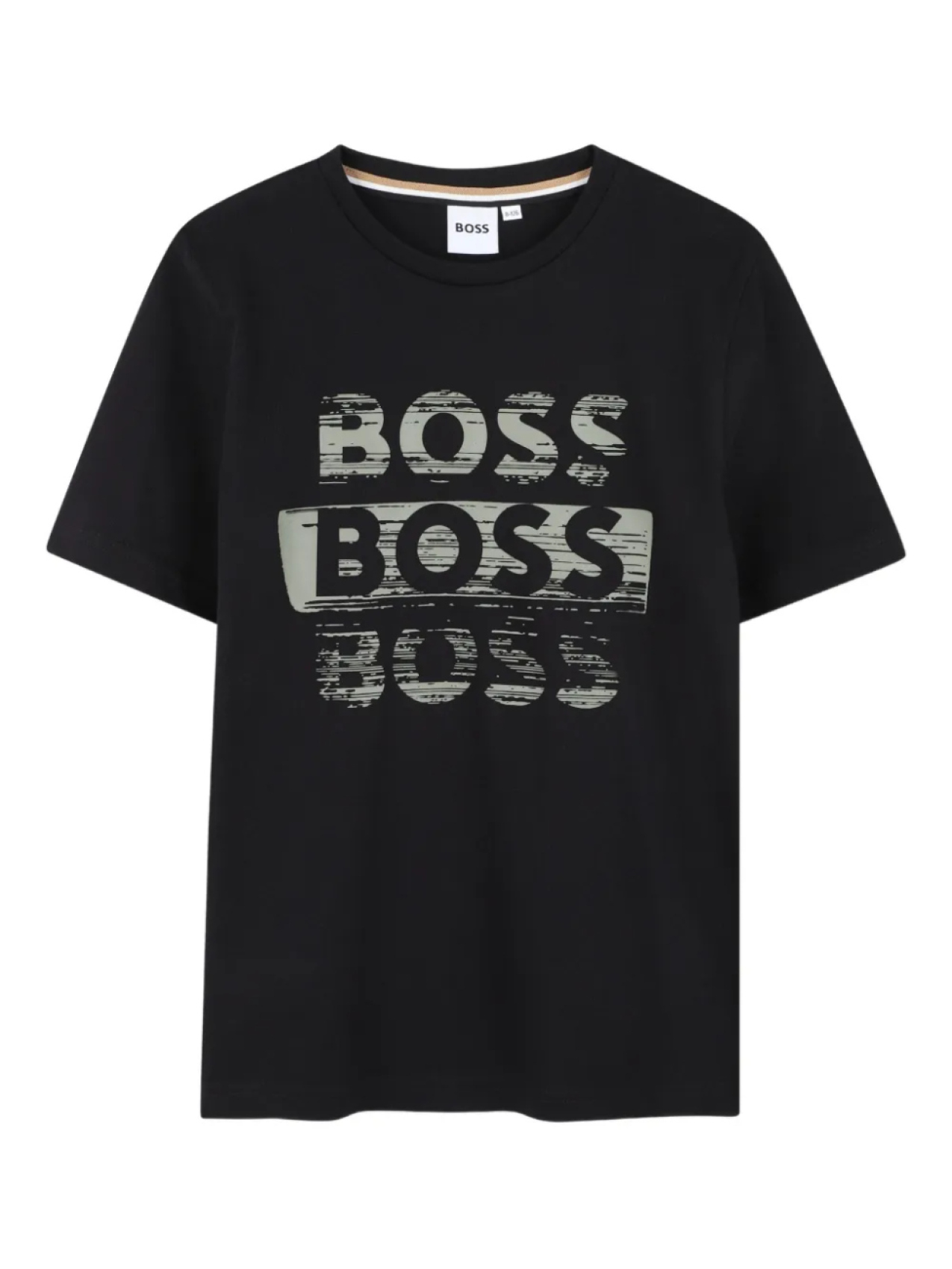 Футболка с короткими рукавами BOSS Kidswear, черный