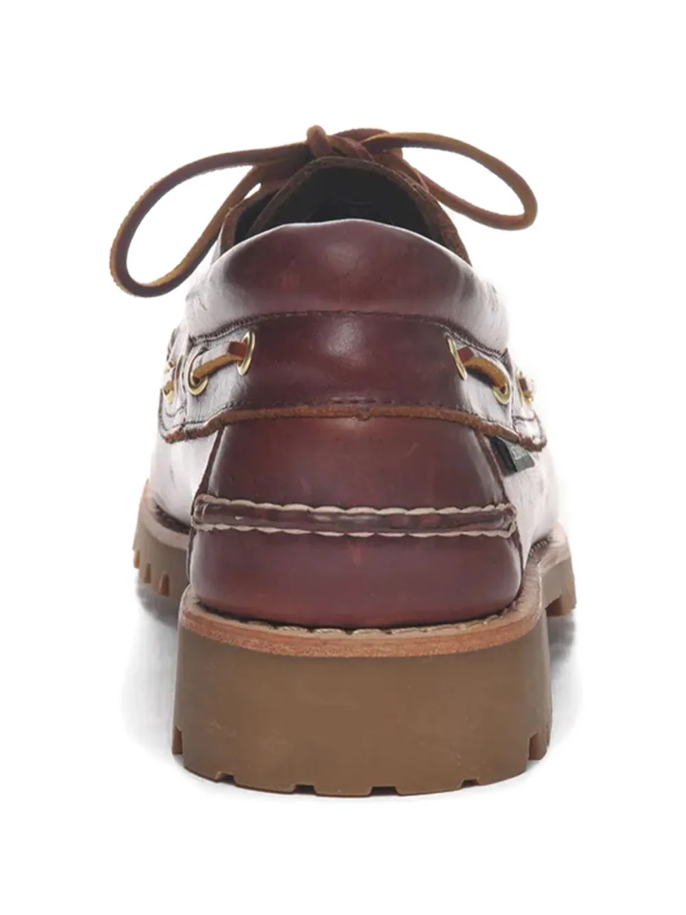 Кожаные лоферы на шнуровке Sebago, коричневый — фото 4
