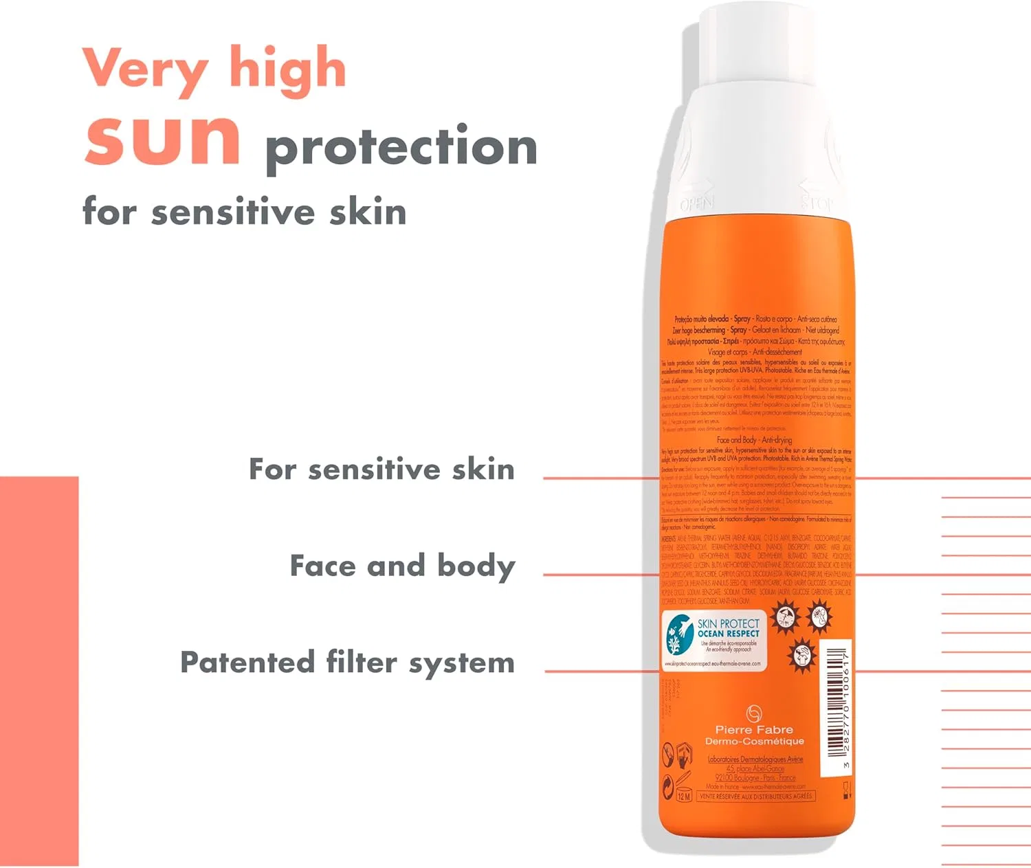Спрей для защиты от солнца SPF 50+ от Avène Sun Care Avene — фото 2