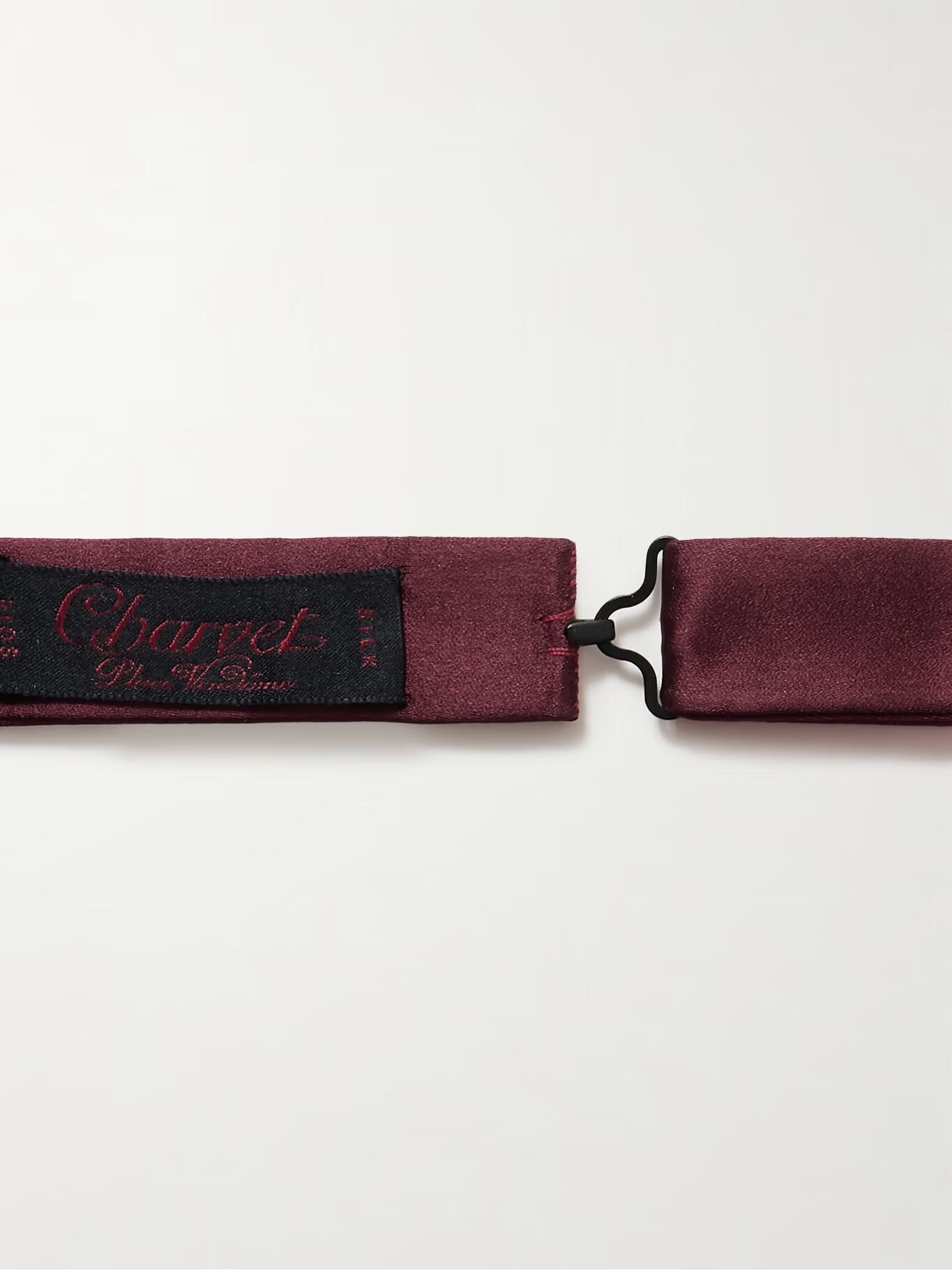 

Галстук-бабочка из шелкового атласа, готовый к использованию CHARVET, цвет Burgundy