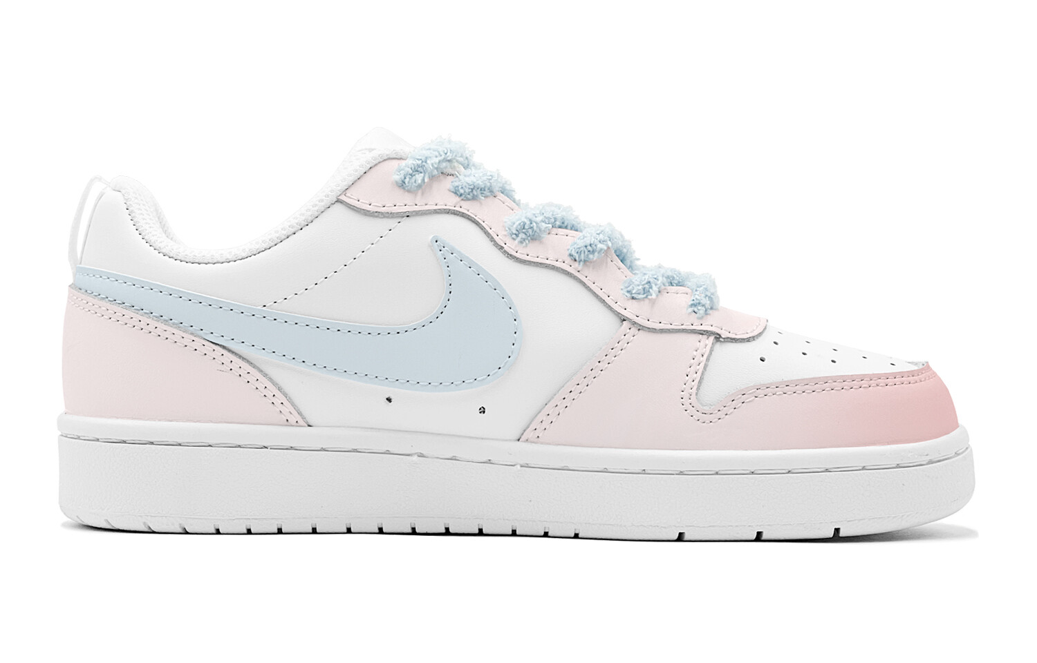 Кроссовки Nike Court Borough Skateboard Shoes Women's Low-Top Blue, синий — фото 4