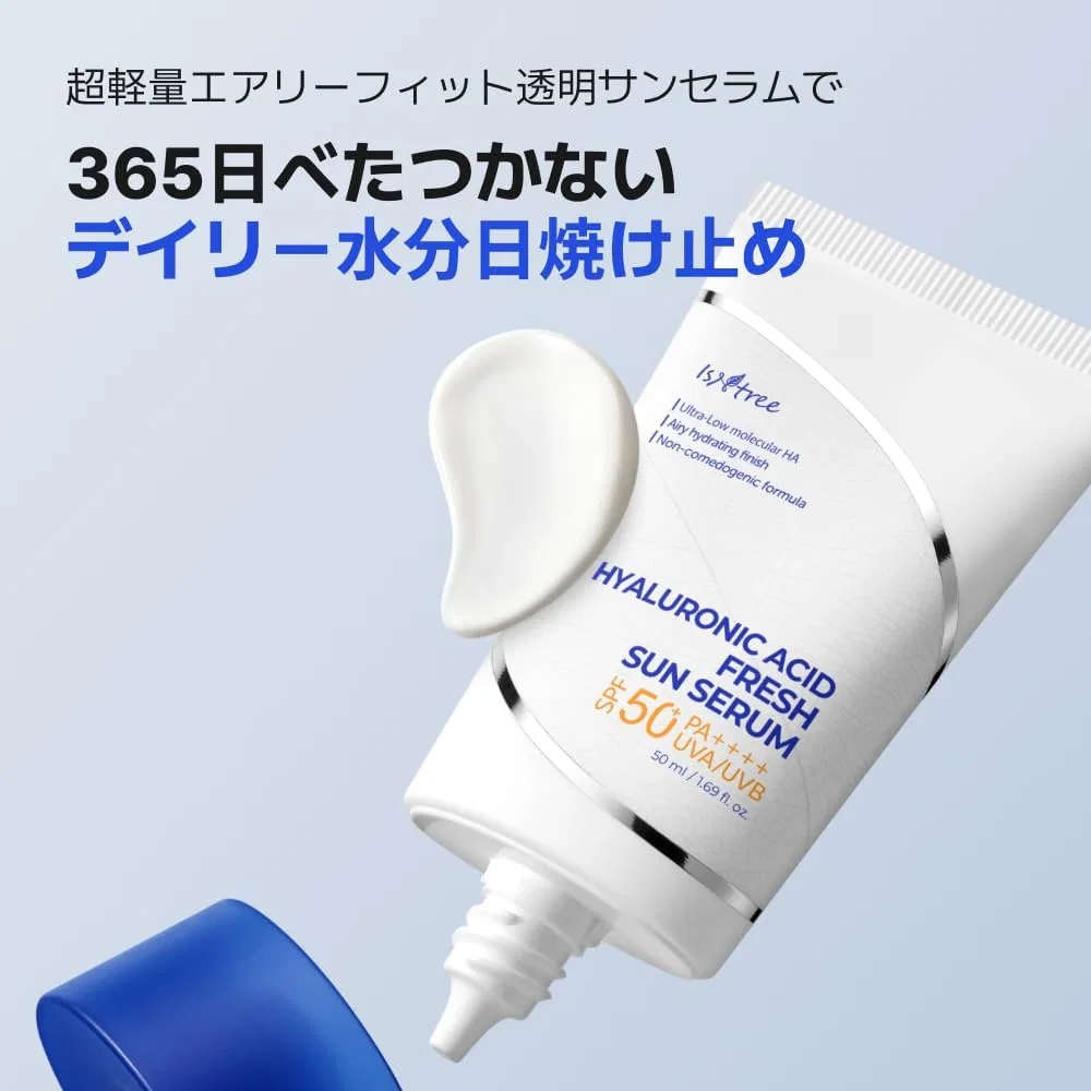 Солнцезащитный сыворотка IsNtree Hyaluron Fresh Sun Serum, 50 мл — фото 3