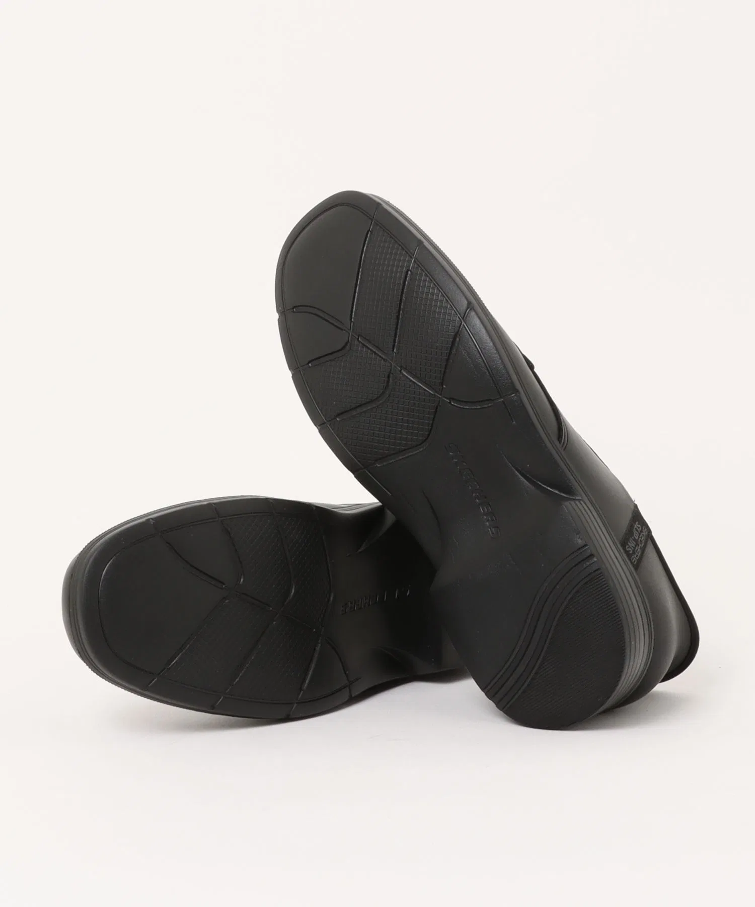 Мужские кожаные туфли SKECHERS SLIP-INS CASWELL-ALFIE с легкой подошвой и резинками — фото 3