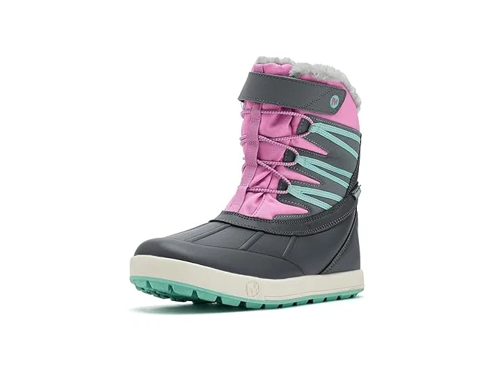 Ботинки водонепроницаемые Snow Bank 5.0 Merrell Kids, Grey/Purple