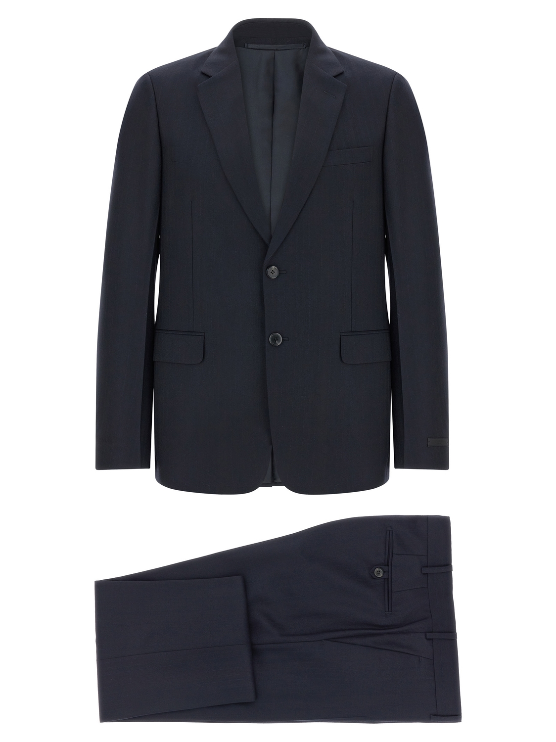 

Платье в тонкую полоску Prada, синий