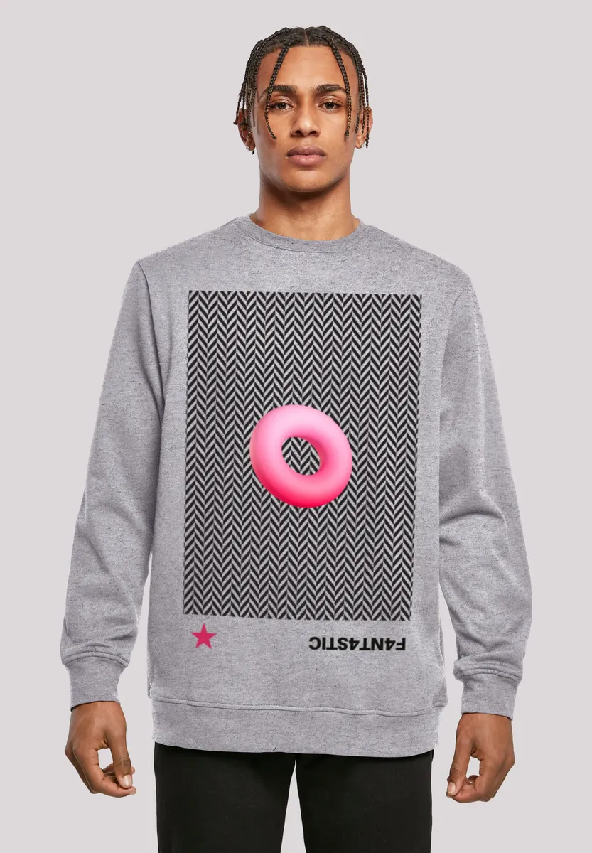

Толстовка F4NT4STIC "3D PINK RING", принт, серый