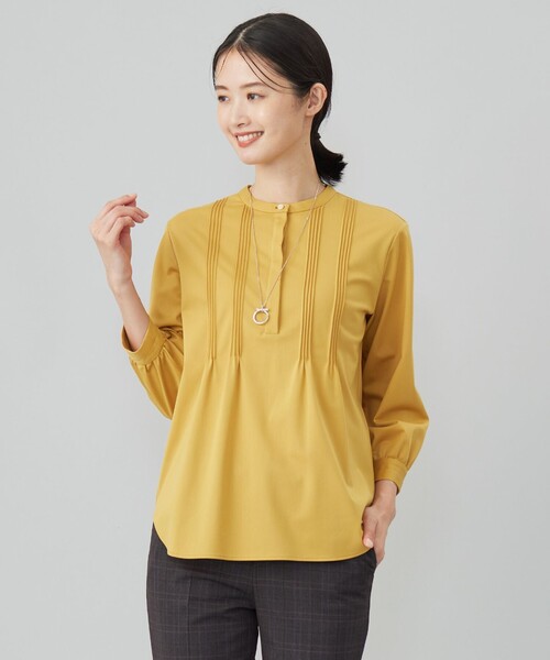 

Трикотажный топ с защипами J.PRESS, желтый