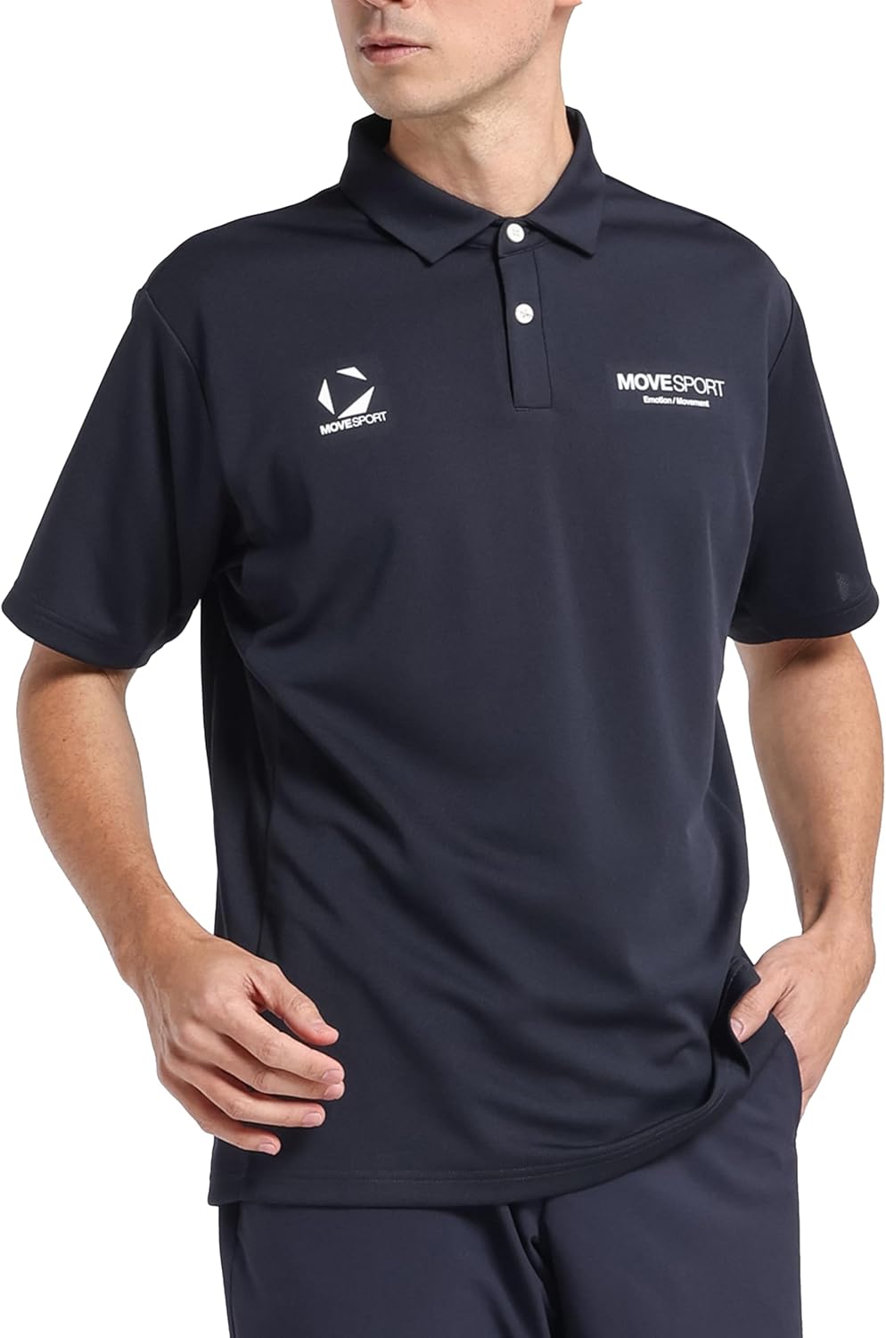 

Футболка-поло Move Sports Descente, с коротким рукавом, впитывает пот, быстро сохнет, сухая, для тренировок, бега, ходьбы, мужская