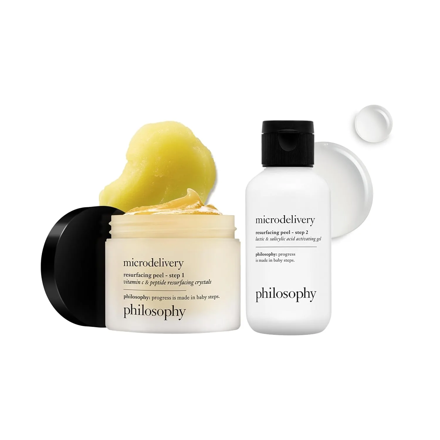 Набор Philosophy — Microdelivery vitamin c resurfacing peel kit с молочной кислотой и маслом семян подсолнечника - двухэтапное средство для — фото 2