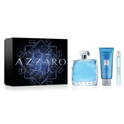 

Chrome Eau de Toilette Fresh Mens Cologne Gift Set Citrus Aquatic Cologne for Men Lasting Wear Azzaro