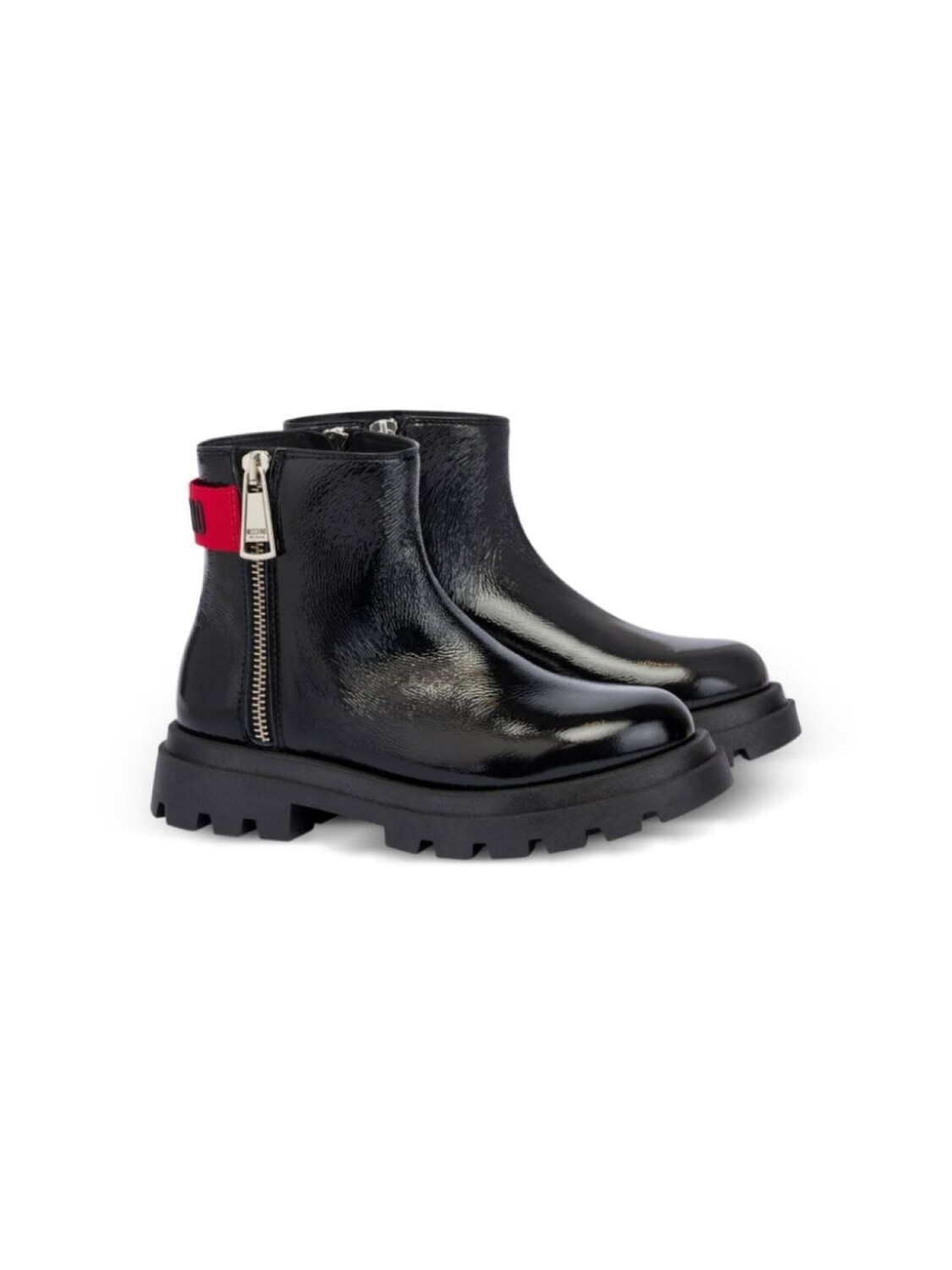 

Ботинки с логотипом Moschino Kids, черный