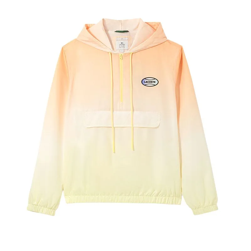 Куртка LACOSTE FW22 Unisex, градиентный дизайн, оранжевый