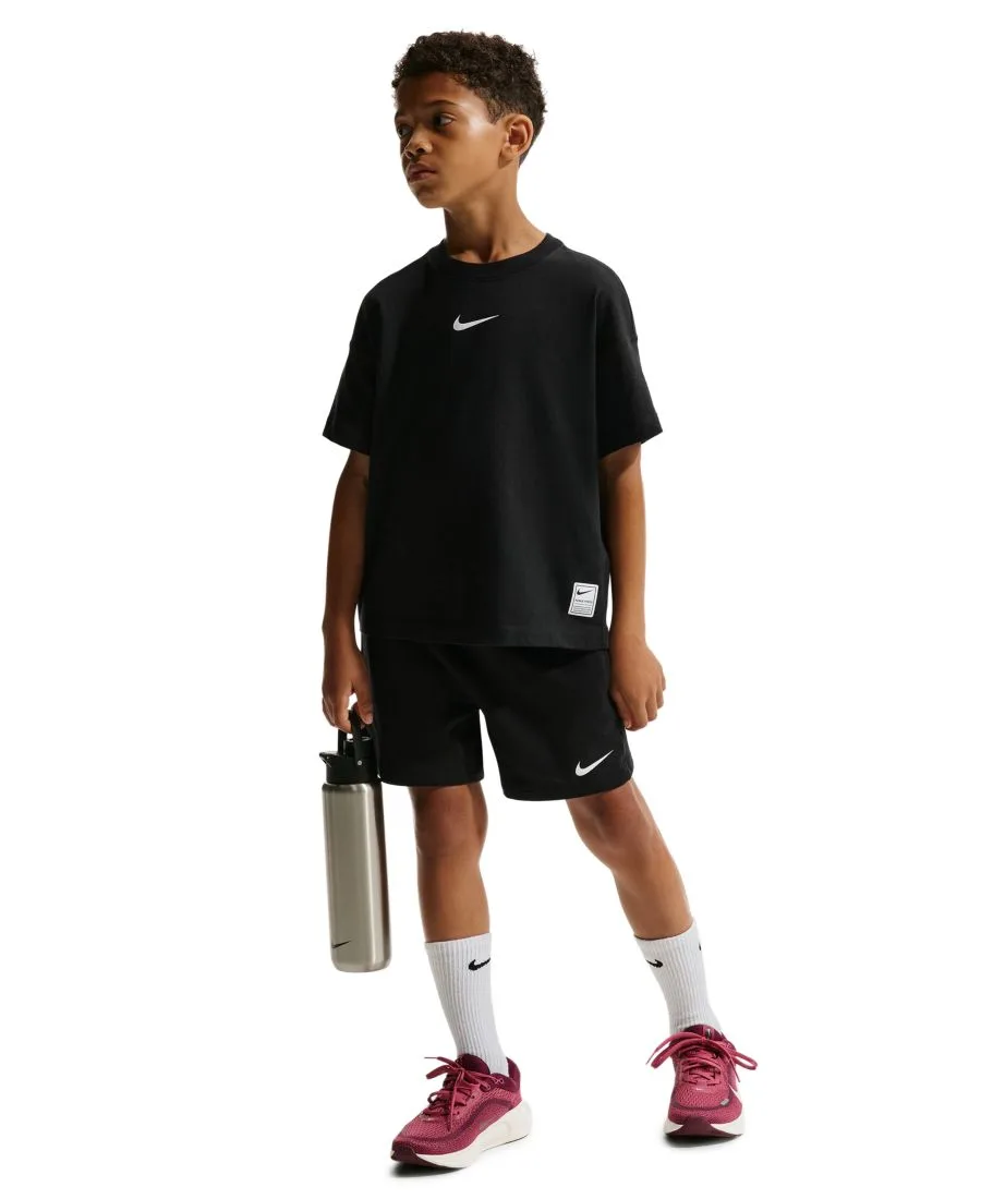 Детские флисовые шорты Pro Dri-FIT для мальчиков 8-20 лет Nike, черный/белый