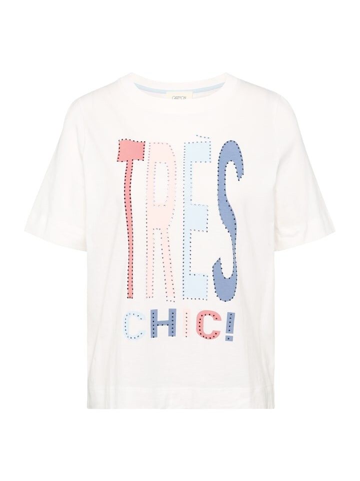 

Футболка CARTOON Printshirt mit Rundhalsausschnitt, цвет Patch Cream/Rosé