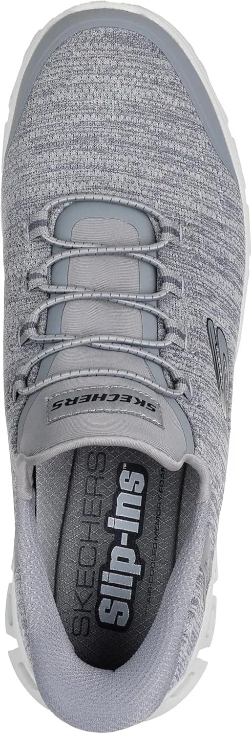 Мужские кроссовки Skechers Glide-Step Zefyr Hands Free без шнурков, Gray — фото 2