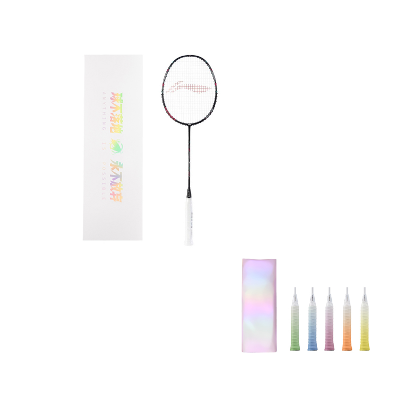 

LINING Ракетка для бадминтона Thunder Collection, Thunder Mini Cannon Offensive Type Heavy Head, Stiff Shaft Entry Level Unisex 4U Black