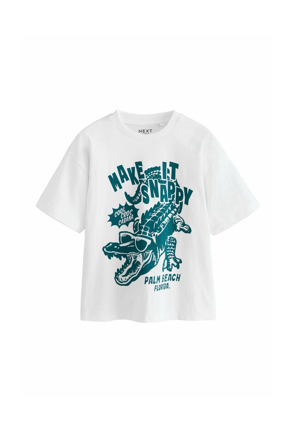 

Футболка с принтом RELAXED FIT SHORT SLEEVE GRAPHIC STANDARD Next, белый