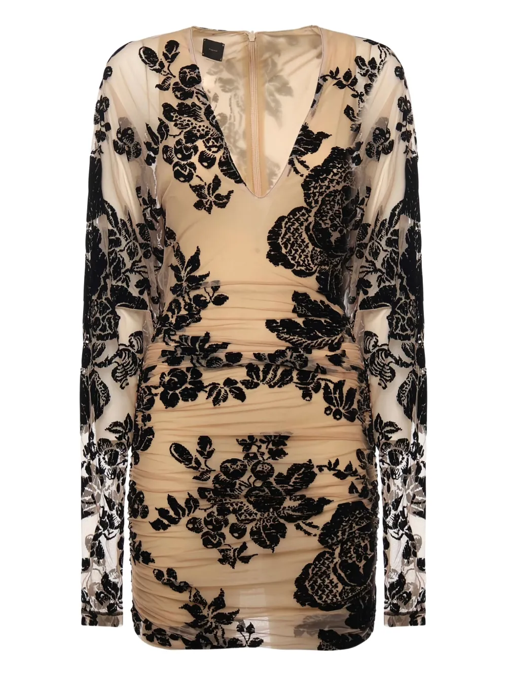 

Мини-платье с цветочным узором PINKO, нейтральный