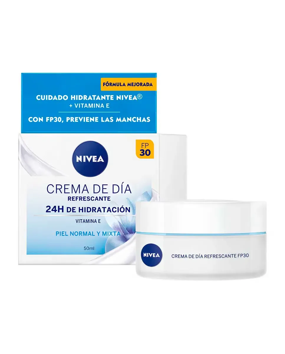 Крем для лица SPF NIVEA Увлажняющий и освежающий дневной для нормальной и комбинированной кожи — фото 3