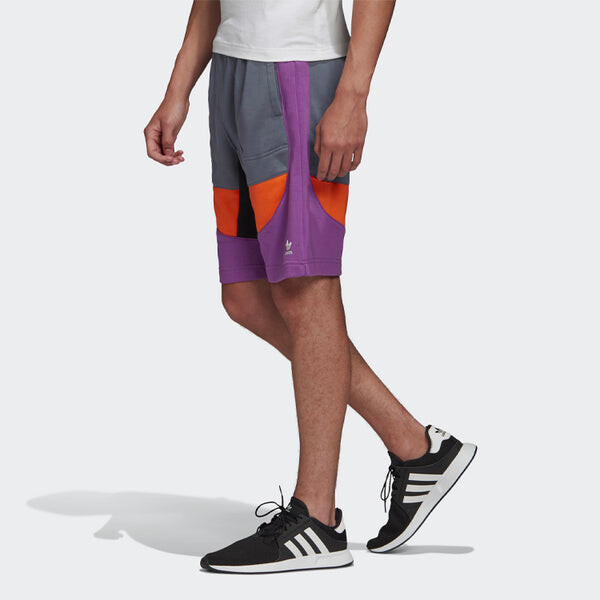 Шорты originals outdoor short colorblock sports shorts gray Adidas, серый — фото 4
