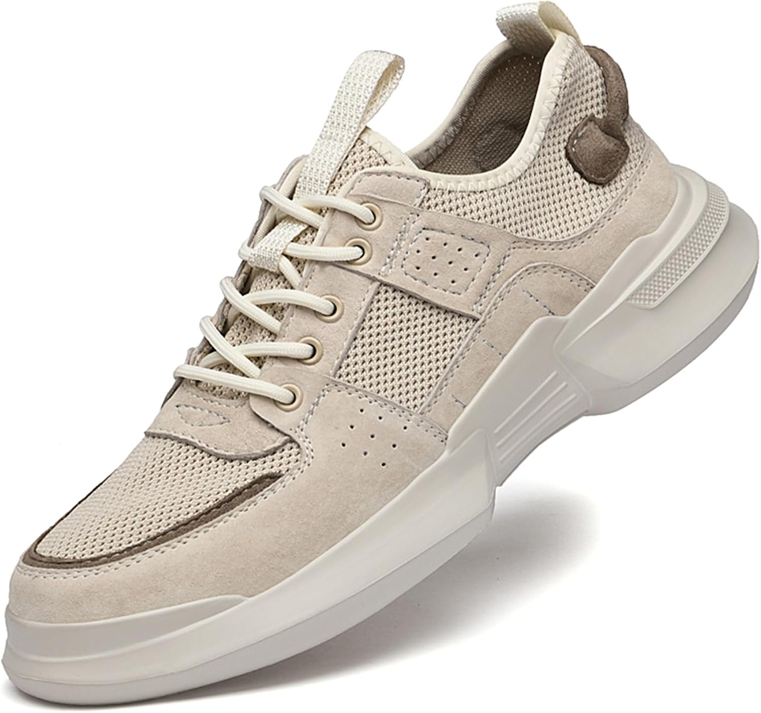 

Мужские сетчатые кроссовки для ходьбы и походов, летние спортивные кроссовки без шнурков, дышащие, нескользящие Abborora, хаки