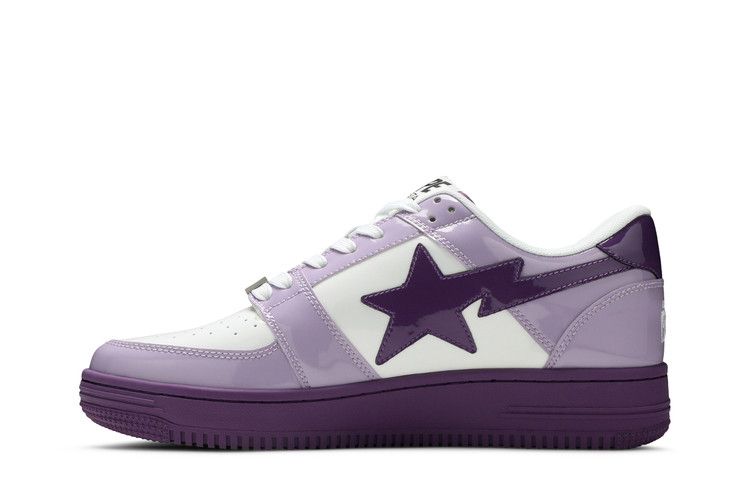 Кроссовки BAPE Bapesta Low M2 '20th Anniversary - Purple', фиолетовый — фото 4