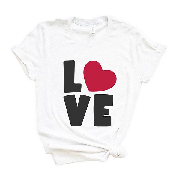 

Футболка Love с коротким рукавом и принтом Simply Sage Market, White