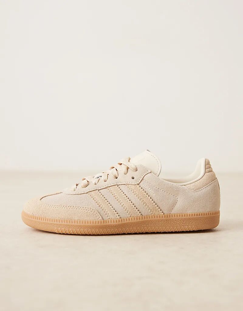 Кроссовки Adidas Originals Samba OG кремового и песочного цветов — фото 4