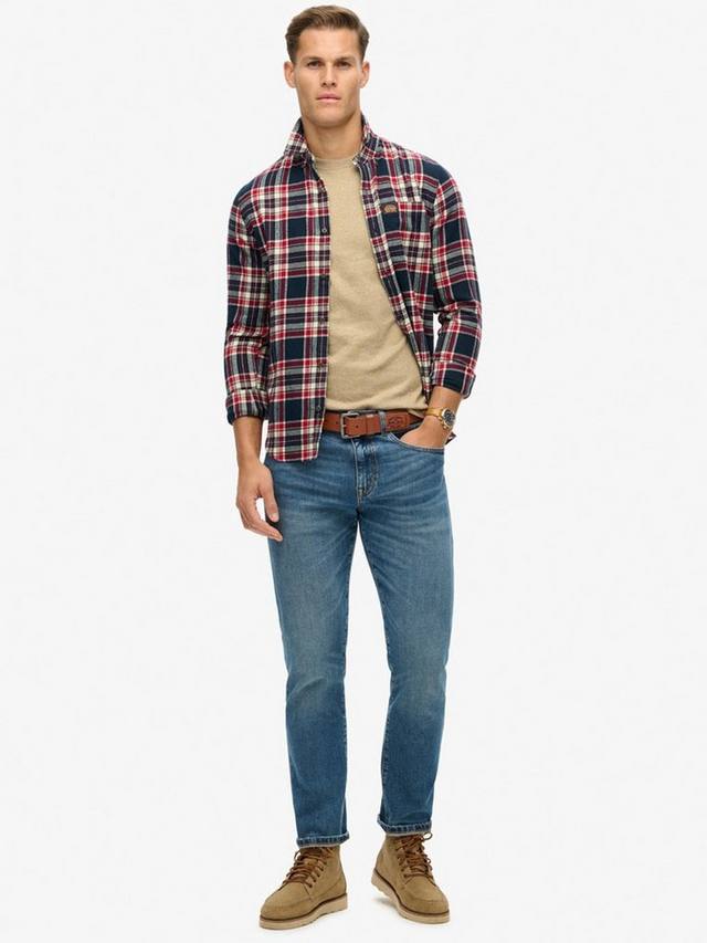 Футболка с логотипом essential из органического хлопка Superdry, цвет Tan Brown Fleck Marl — фото 3