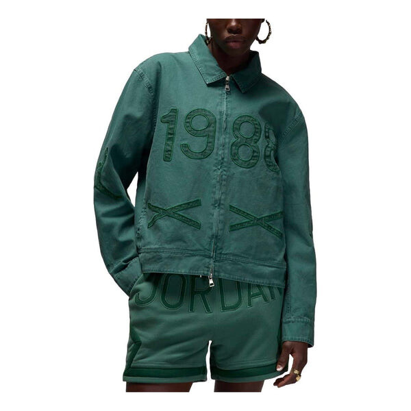 

Куртка x nina chanel jacket asia sizing 'green stone' Air Jordan, зеленый