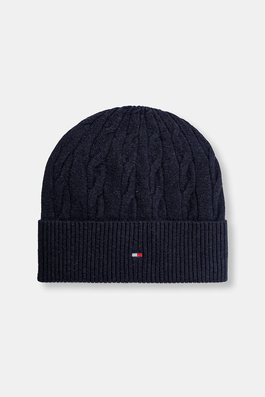 

Шапка из смесовой шерсти Tommy Hilfiger, темно-синий