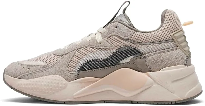 Мужские кроссовки PUMA RS X Rain Map с шнуровкой - повседневные, бежевые, бежевый — фото 3