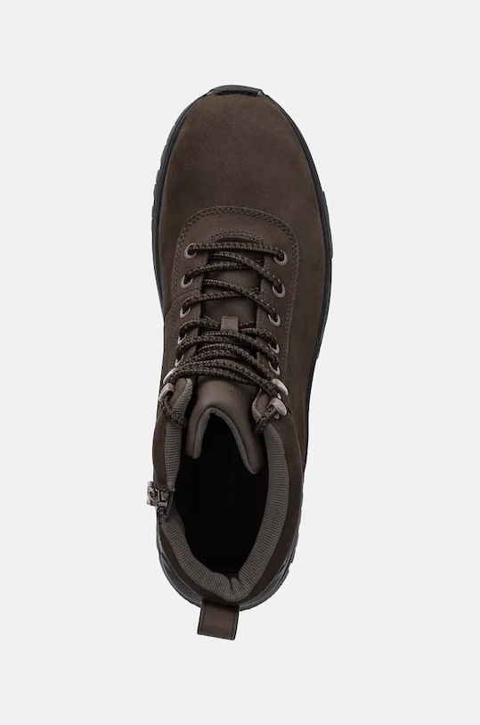 Кожаные трейловые кроссовки HYBRID WP BOOT LACEUP REBELLIOUS Calvin Klein Jeans, коричневый — фото 4