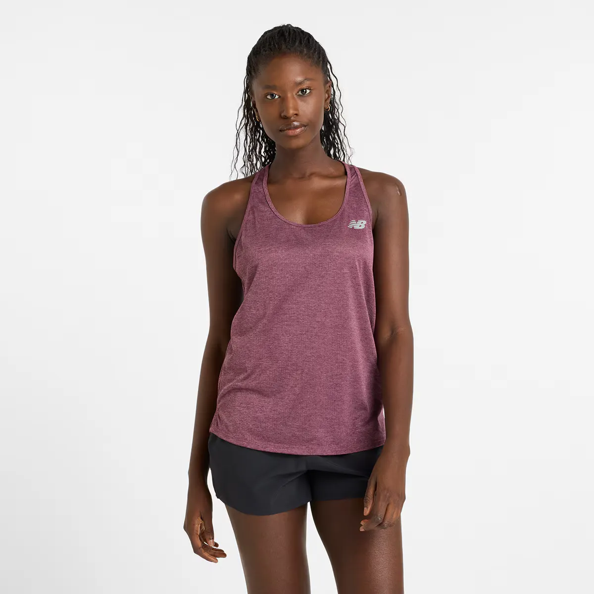 

Женская футболка WT41250FPH New Balance, цвет Burdeos