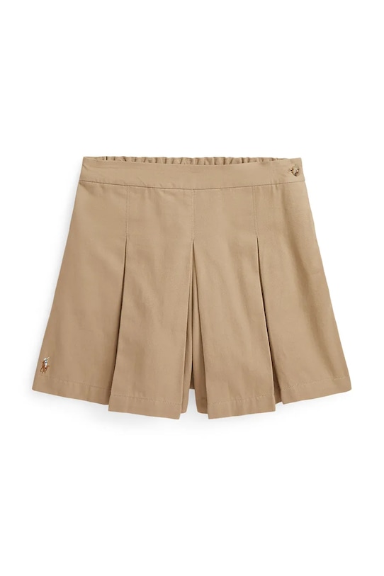 

Детская хлопковая юбка Polo Ralph Lauren, бежевый